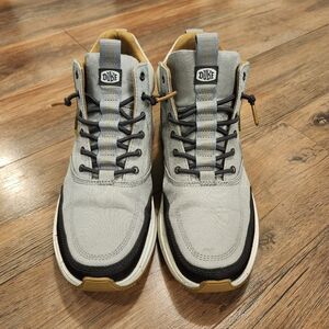 Hey Dude Gray and Black Sneakers